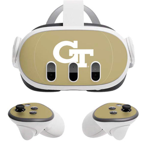 Georgia Institute of Technology Gold GT Meta Quest 3 Skin