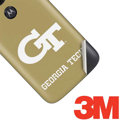 Georgia Institute of Technology Gold GT Moto E5 Play Skin