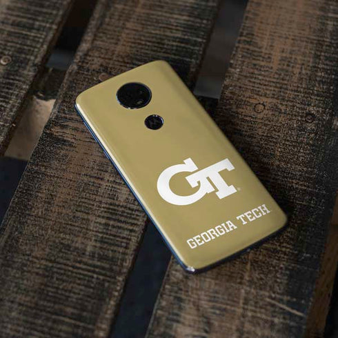 Georgia Institute of Technology Gold GT Moto E5 Plus Skin
