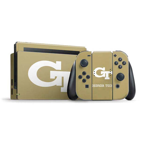 Georgia Institute of Technology Gold GT Nintendo Switch Bundle Skin