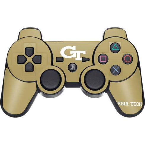 Georgia Institute of Technology Gold GT PS3 Dual Shock wireless controller Skin