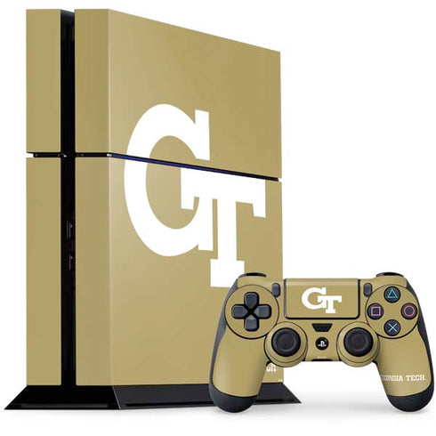Georgia Institute of Technology Gold GT PS4 Console and Controller Bundle Skin