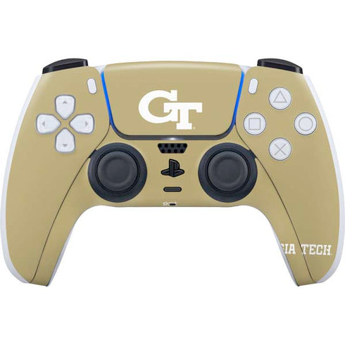 Georgia Institute of Technology Gold GT PS5 Controller Skin