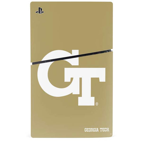 Georgia Institute of Technology Gold GT PS5 Slim Disk Console Skin