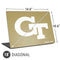 Georgia Institute of Technology Gold GT Universal Laptop 18in (14.6 x 10.6in) Skin
