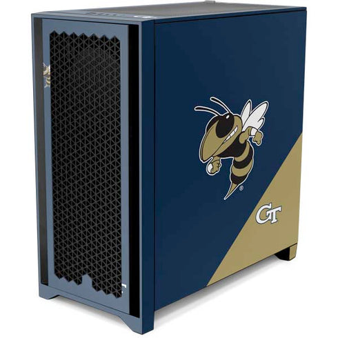 Georgia Institute of Technology Mascot Corsair 4000D Tempered Glass Mid-Tower ATX Case Skin