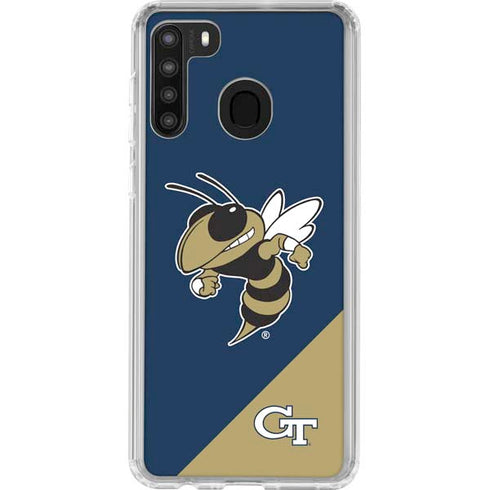 Georgia Institute of Technology Mascot Galaxy A21 Clear Case