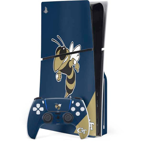 Georgia Institute of Technology Mascot PS5 Slim Disk Bundle Skin