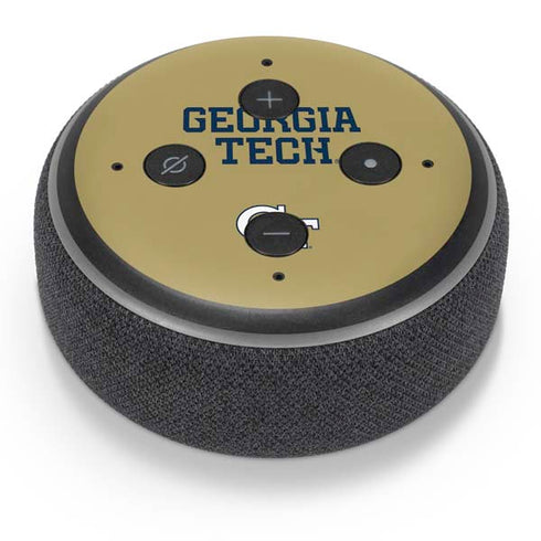 Georgia Institute of Technology LogoType Gold Amazon Echo Dot Skin