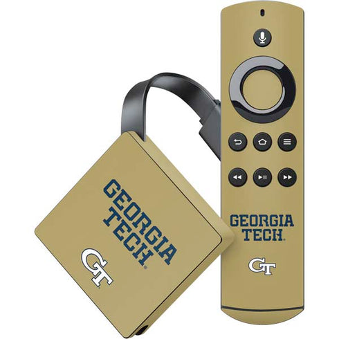Georgia Institute of Technology LogoType Gold Amazon Fire TV Skin