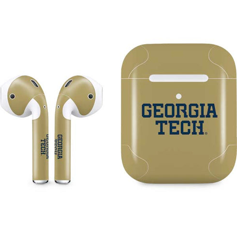 Georgia Institute of Technology LogoType Gold Apple AirPods 2 Skin