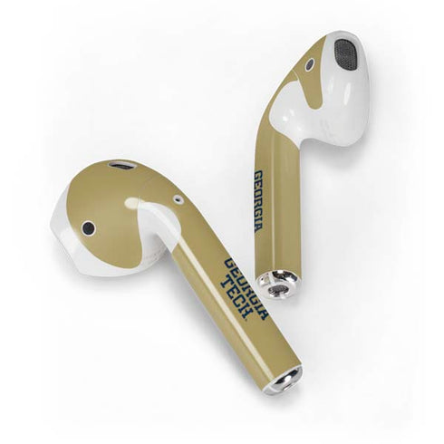 Georgia Institute of Technology LogoType Gold Apple AirPods 2 Skin