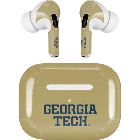 Georgia Institute of Technology LogoType Gold Apple AirPods Pro Skin