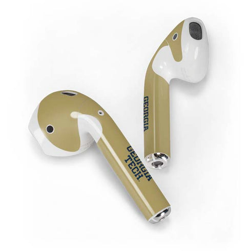 Georgia Institute of Technology LogoType Gold Apple AirPods Skin