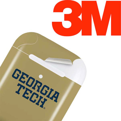 Georgia Institute of Technology LogoType Gold Apple AirPods Skin