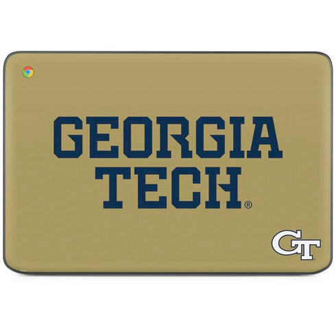 Georgia Institute of Technology LogoType Gold HP Chromebook Skin