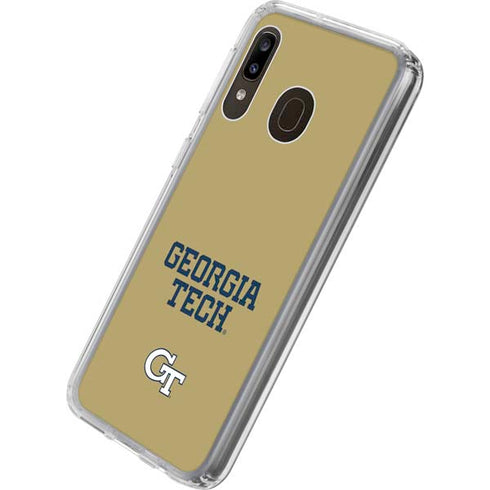 Georgia Institute of Technology LogoType Gold Galaxy A20 Clear Case