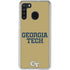 Georgia Institute of Technology LogoType Gold Galaxy A21 Clear Case