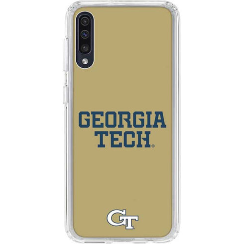 Georgia Institute of Technology LogoType Gold Galaxy A50 Clear Case