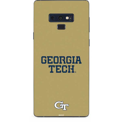 Georgia Institute of Technology LogoType Gold Galaxy Note 9 Skin
