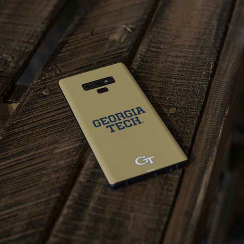 Georgia Institute of Technology LogoType Gold Galaxy Note 9 Skin