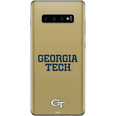 Georgia Institute of Technology LogoType Gold Galaxy S10 Plus Skin