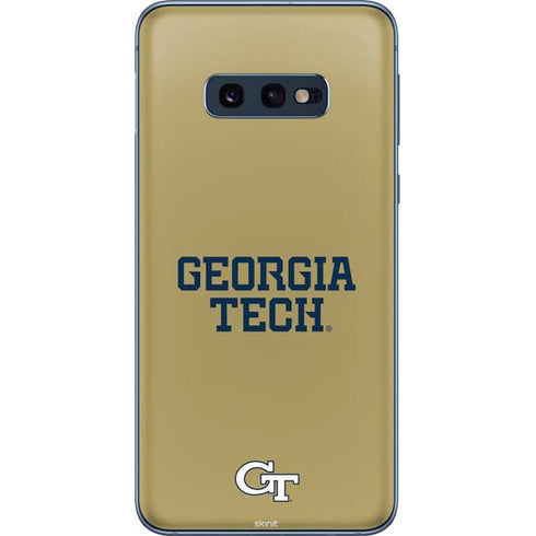 Georgia Institute of Technology LogoType Gold Galaxy S10e Skin