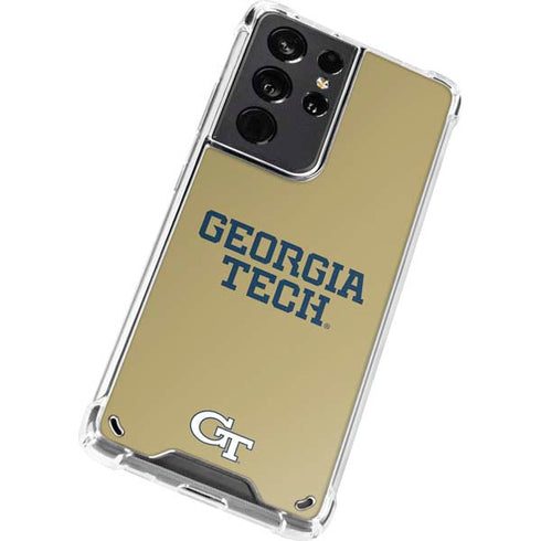 Georgia Institute of Technology LogoType Gold Galaxy S21 Ultra 5G Clear Case