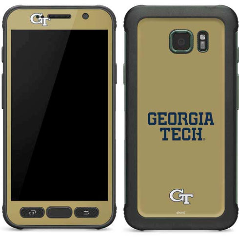 Georgia Institute of Technology LogoType Gold Galaxy S7 Active Skin
