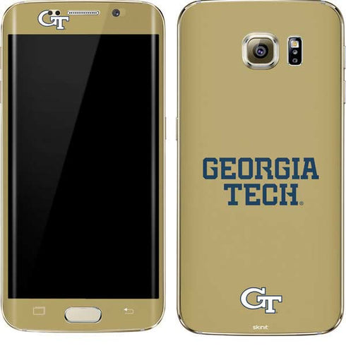 Georgia Institute of Technology LogoType Gold Galaxy S7 Edge Skin