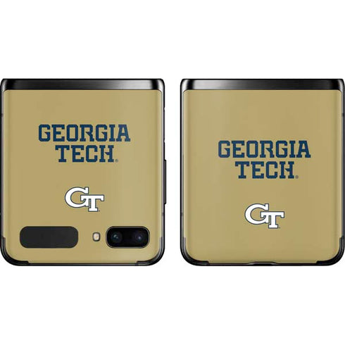 Georgia Institute of Technology LogoType Gold Galaxy Z Flip Skin