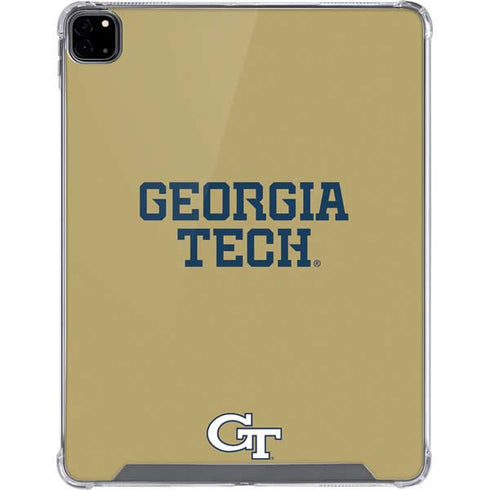 Georgia Institute of Technology LogoType Gold iPad Pro 12.9in (2020) Clear Case