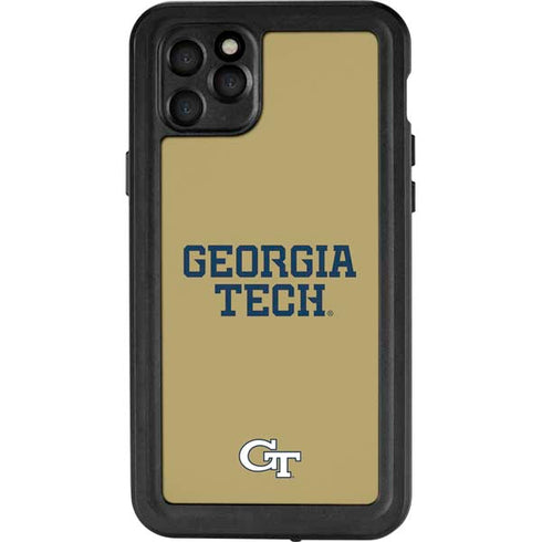 Georgia Institute of Technology LogoType Gold iPhone 11 Pro Max Waterproof Case
