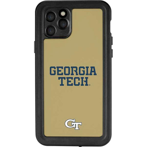 Georgia Institute of Technology LogoType Gold iPhone 11 Pro Waterproof Case