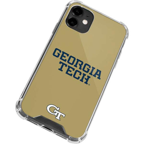 Georgia Institute of Technology LogoType Gold iPhone 12 Clear Case