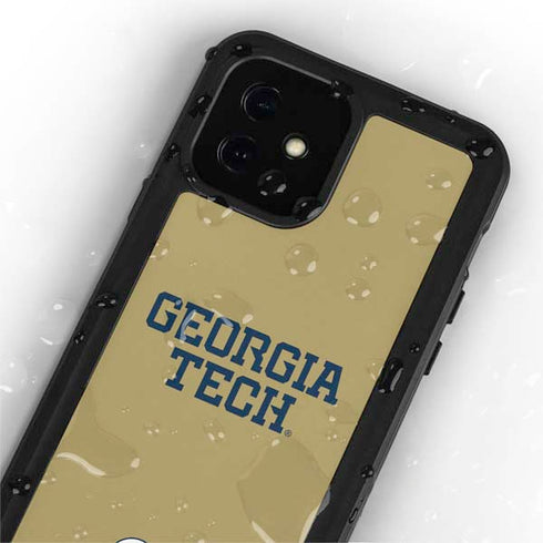 Georgia Institute of Technology LogoType Gold iPhone 12 Mini Waterproof Case