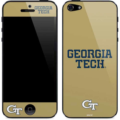 Georgia Institute of Technology LogoType Gold iPhone 5/5s/5SE Skin
