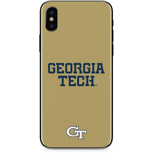 Georgia Institute of Technology LogoType Gold iPhone X Skin