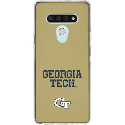 Georgia Institute of Technology LogoType Gold LG Stylo 6 Clear Case