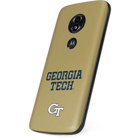 Georgia Institute of Technology LogoType Gold Moto E5 Play Skin