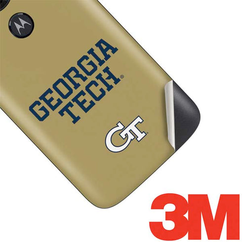 Georgia Institute of Technology LogoType Gold Moto E5 Play Skin
