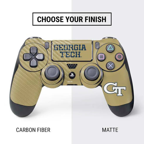 Georgia Institute of Technology LogoType Gold PS4 Pro/Slim Controller Skin