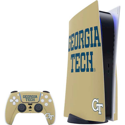Georgia Institute of Technology LogoType Gold PS5 Bundle Skin