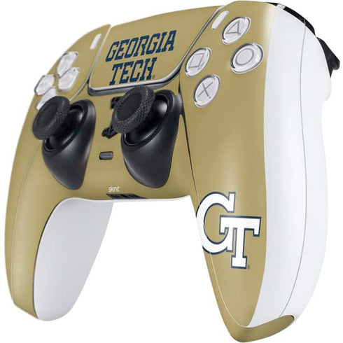 Georgia Institute of Technology LogoType Gold PS5 Controller Skin