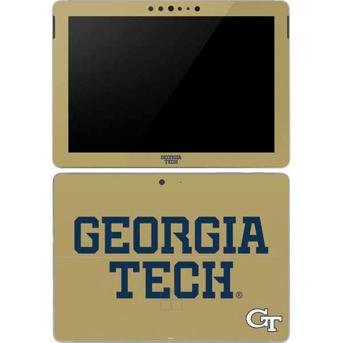 Georgia Institute of Technology LogoType Gold Surface Go Skin