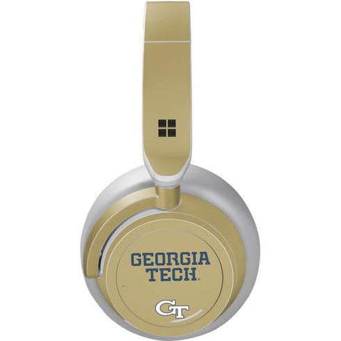 Georgia Institute of Technology LogoType Gold Surface Headphones Skin