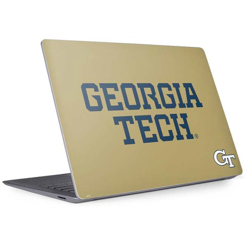 Georgia Institute of Technology LogoType Gold Surface Laptop 3 13.5in Skin