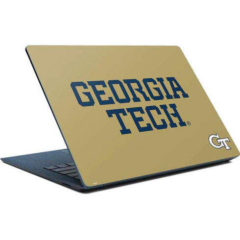 Georgia Institute of Technology LogoType Gold Surface Laptop Skin