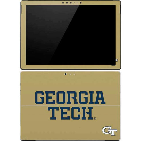 Georgia Institute of Technology LogoType Gold Surface Pro 4 Skin