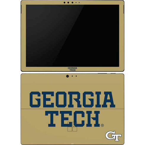 Georgia Institute of Technology LogoType Gold Surface Pro 6 Skin